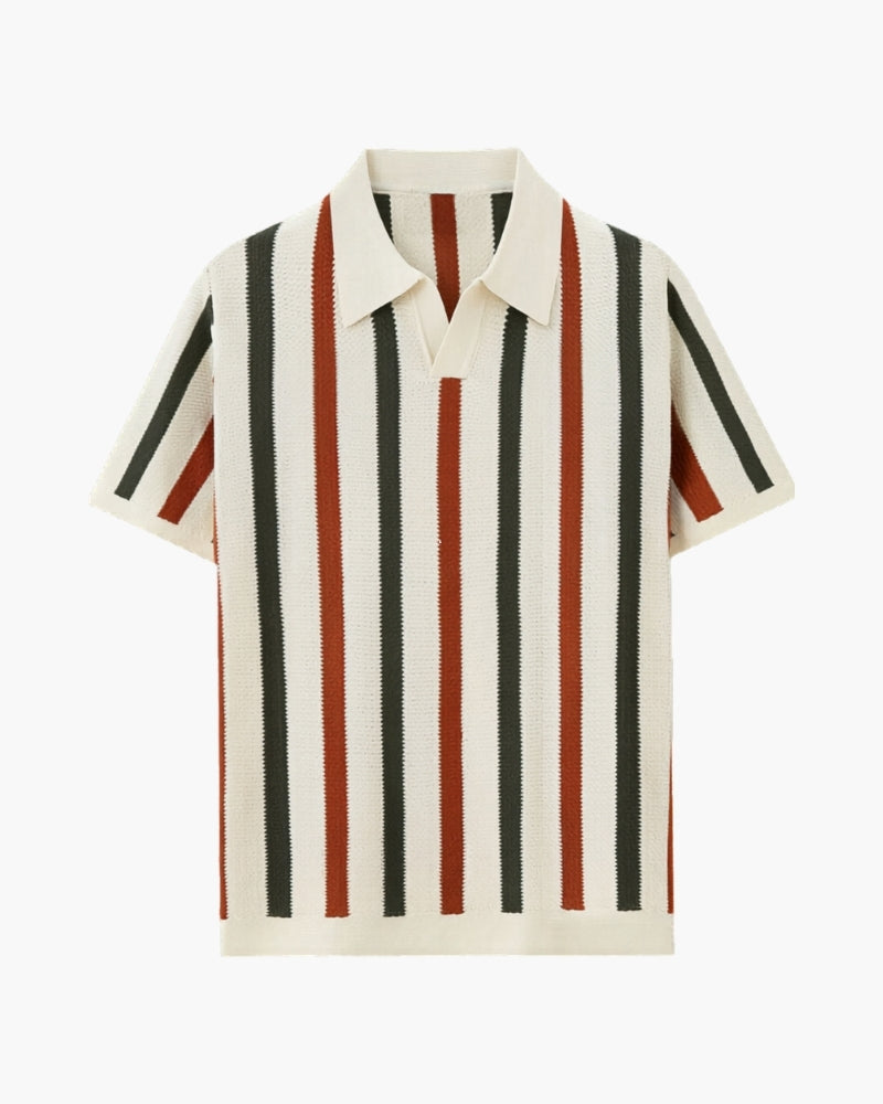 Bellamy Oberteile | Resort Strick Stripe Polo - Bellamy
