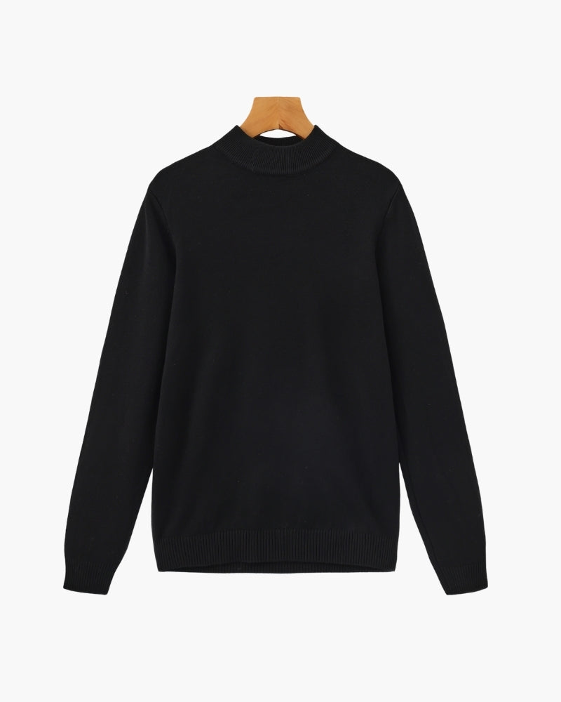 Bellamy Oberteile | Essential Gerippt Mock Neck Pullover - Bellamy