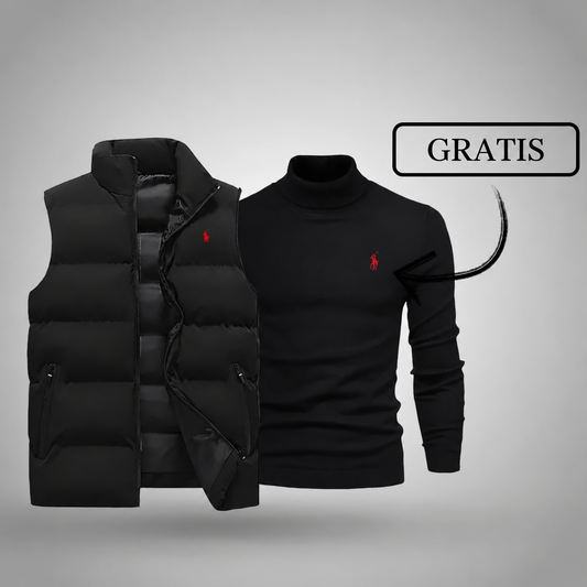 BELLAMY – Steppweste + Gratis Rollkragenpullover
