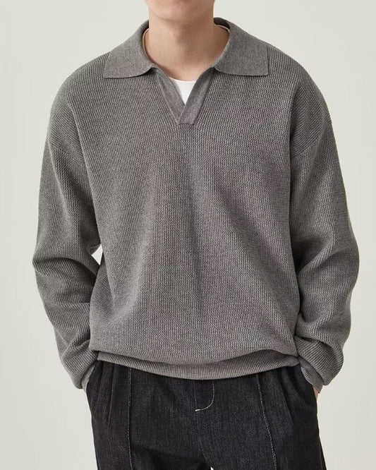 Bellamy Oberteile | Strukturiert Strick Polo Pullover - Bellamy