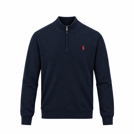 BELLAMY – Feinstrickpullover mit Quarter-Zip